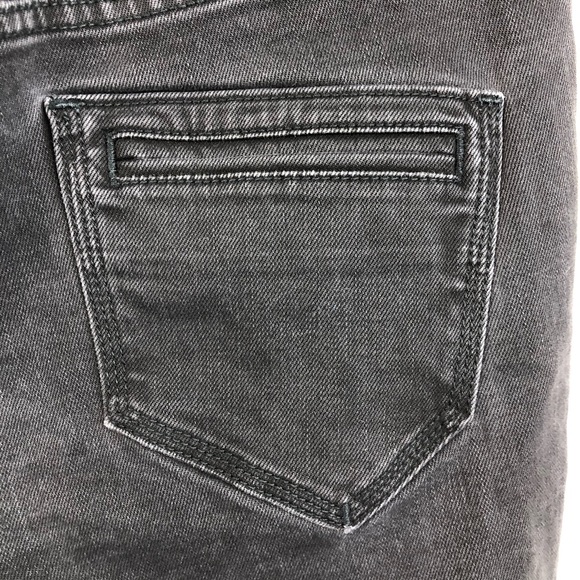 Karen Mullen Gray Gradient Ombré Raw Hem Fray Jean - Picture 6 of 9